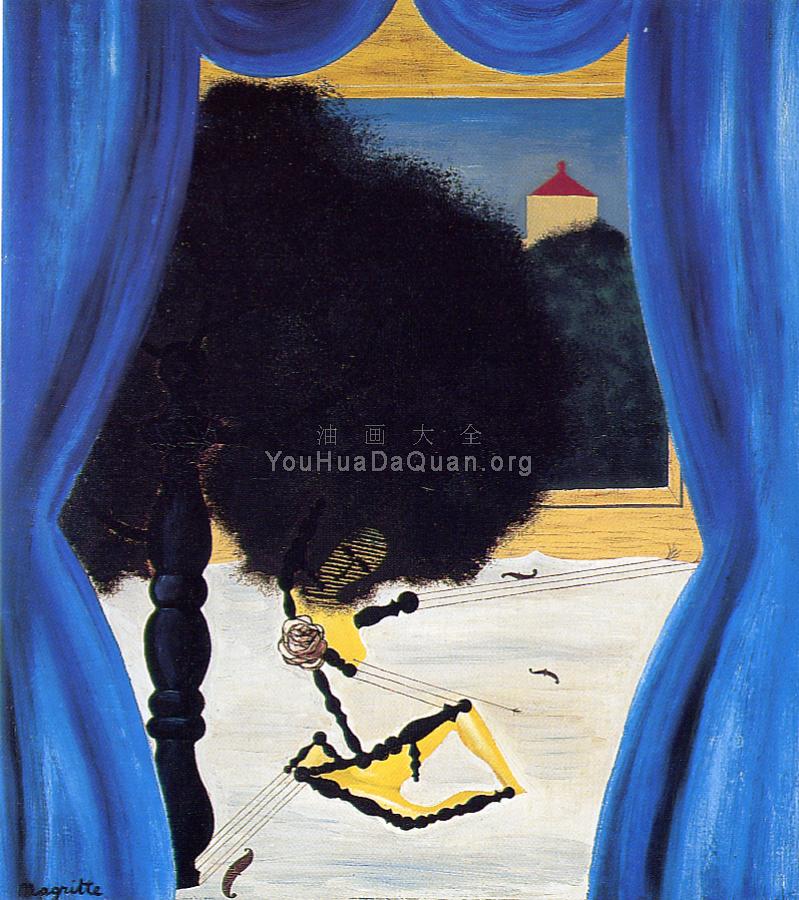 一个学生的梦 - 雷内·马格里特